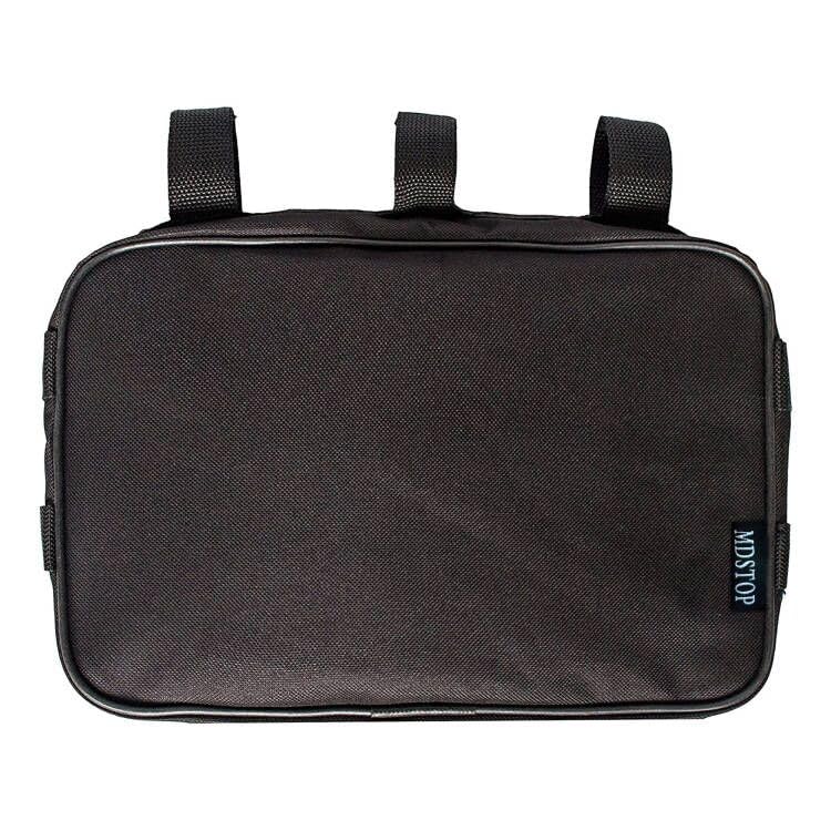 MDSTOP Passenger Grab Handles Storage Bag Fits for 1965-2017 Jeep Wrangler JK TJ YJ CJ MINGLI & 2020 Jeep Gladiator JT, Multi-purpose Storage Pouch Organizer, Mesh Polyester Dash Tools Bag (Black) - Image 5